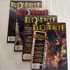Rue Morgue Horror Mags Lot of 4 Issues 159, 161, 162 & 163 Fun Reading